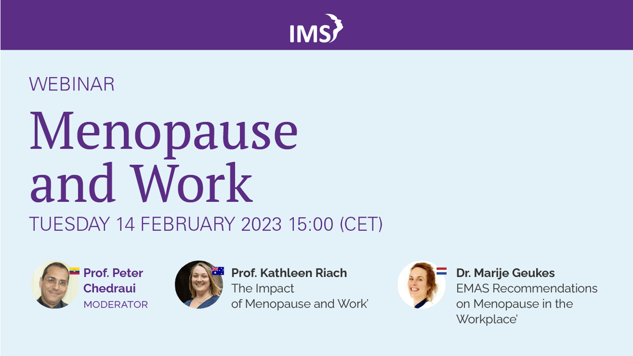 Menopause And Work - Webinar - International Menopause Society